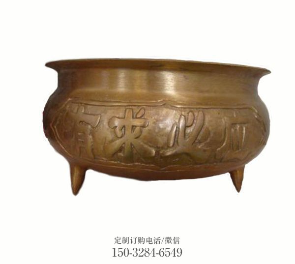 仿古宣德炉铜雕塑 仿古宣德炉铜雕塑