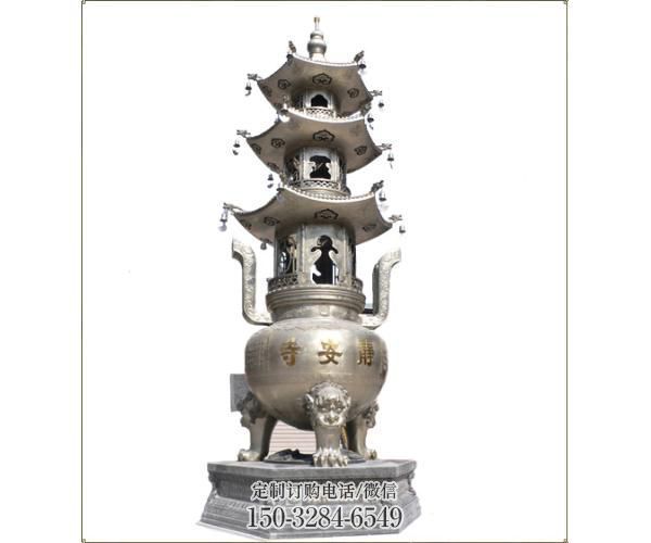 多层宝塔化纸炉雕塑 多层宝塔化纸炉雕塑